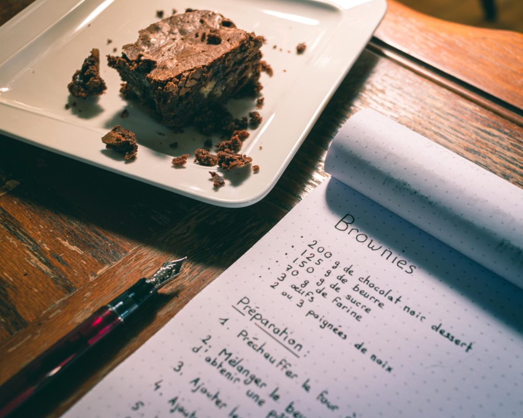 Display Brownies et recettes