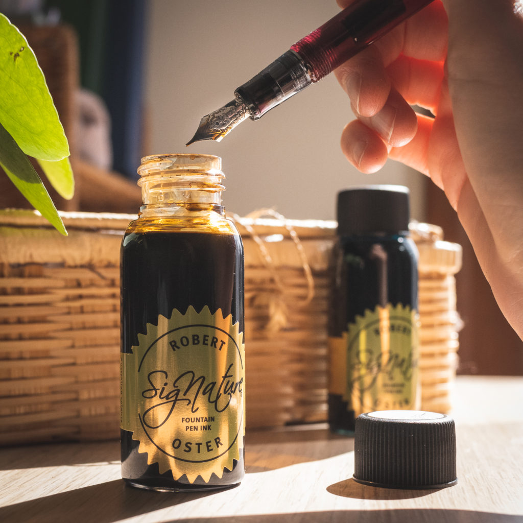 Stylo encré avec la caffe crema de Robert Oster Signature