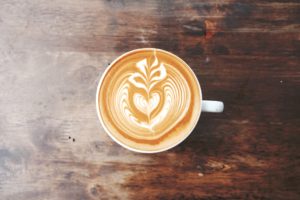 La couleur d'un café crème